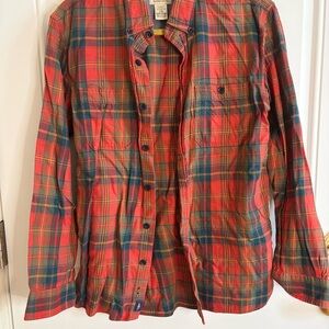L.L. Bean VINTAGE flannel button up fisherman/farmer size L